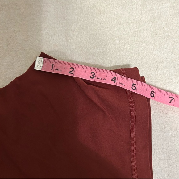NWT SZ 0 Lululemon Align Hi-Rise Short 6” Inseam Rockwood Red Maroon Activewear - Picture 8 of 10
